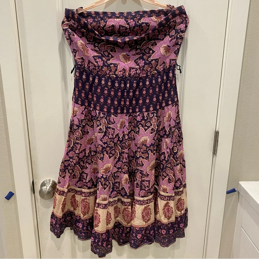 Rapsodia Strapless A-line Floral Dress - Picture 2 of 9